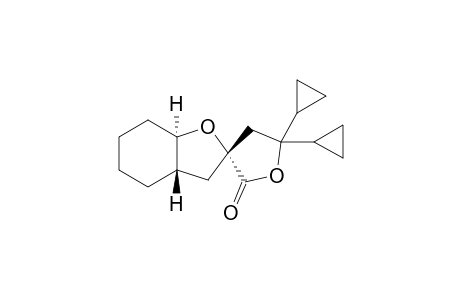 (2R*,3aS*/R*,7aR*/S*)-4',4'-Dicyclopropyldispiro[perhydrobenzo[b]furam-2,3'-tetrahydrofuran-2'-one]