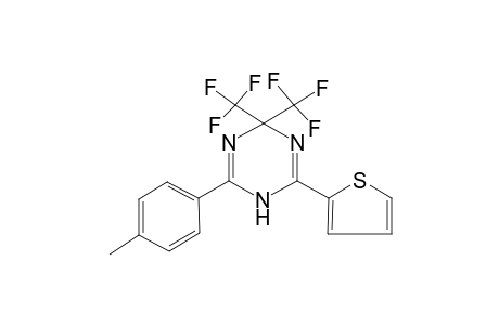 2-(4-Methylphenyl)-6-thiophen-2-yl-4,4-bis(trifluoromethyl)-1H-1,3,5-triazine
