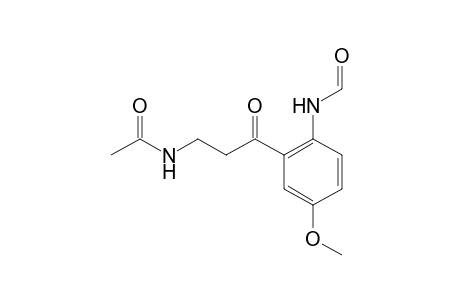 N-gamma-acetyl-N-2-formyl-5-methoxykynurenamine, 1TMS, 1MEOX