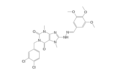3,4,5-trimethoxybenzaldehyde [1-(3,4-dichlorobenzyl)-3,7-dimethyl-2,6-dioxo-2,3,6,7-tetrahydro-1H-purin-8-yl]hydrazone