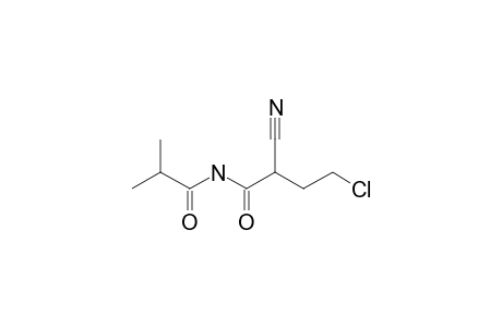 4-CHLORO-2-CYANO-N-(2-PROPANECARBONYL)-BUTANAMIDE