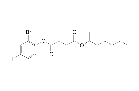 Succinic acid, hept-2-yl 2-bromo-4-fluorophenyl ester