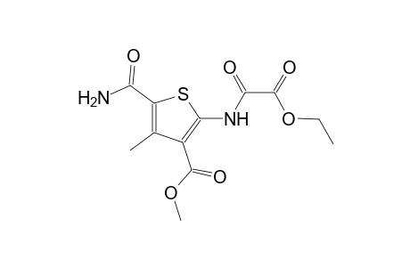 3-thiophenecarboxylic acid, 5-(aminocarbonyl)-2-[(2-ethoxy-1,2-dioxoethyl)amino]-4-methyl-, methyl ester