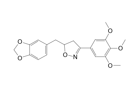5-[(1,3-Benzodioxol-5-yl)methyl]-3-(3,4,5-trimethoxyphenyl)-4,5-dihydroisoxazole