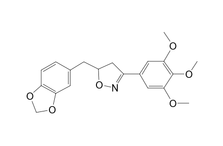 5-(1,3-Benzodioxol-5-ylmethyl)-3-(3,4,5-trimethoxyphenyl)-4,5-dihydroisoxazole