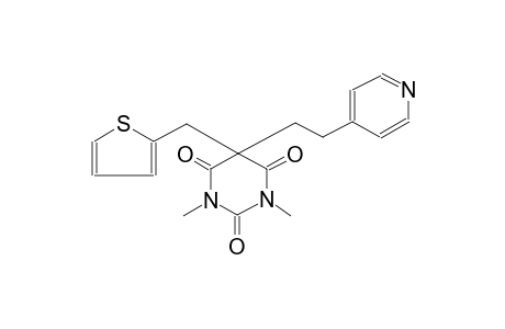 2,4,6(1H,3H,5H)-pyrimidinetrione, 1,3-dimethyl-5-[2-(4-pyridinyl)ethyl]-5-(2-thienylmethyl)-