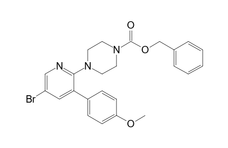 Benzyl 4-(5-bromo-3-(4-methoxyphenyl)pyridin-2-yl)piperazine-1-carboxylate