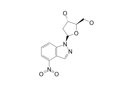 1-(2'-DEOXY-BETA-D-ERYTHRO-PENTOFURANOSYL)-4-NITRO-1H-INDAZOLE