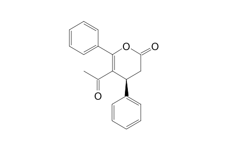 (S)-5-acetyl-4,6-diphenyl-3,4-dihydro-2H-pyran-2-one