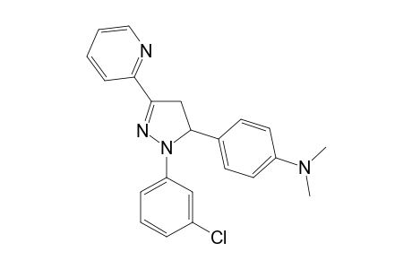 4-(1-(3-Chlorophenyl)-(3-pyrid-2-yl)-4,5-dihydro-1H-pyrazol-5-yl)-N,N-dimethylbenzenamine