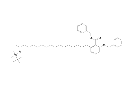 (phenylmethyl) 2-[(16R)-16-[tert-butyl(dimethyl)silyl]oxyheptadecyl]-6-phenylmethoxy-benzoate