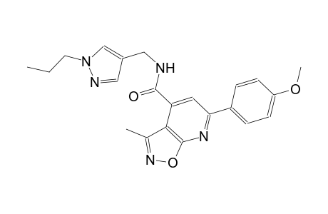 isoxazolo[5,4-b]pyridine-4-carboxamide, 6-(4-methoxyphenyl)-3-methyl-N-[(1-propyl-1H-pyrazol-4-yl)methyl]-