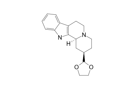 CIS-2-[2-(1,3-DIOXOLANYL)]-1,2,3,4,6,7,12,12B-OCTAHYDROINDOLO-[2.3-A]-QUINOLIZINE