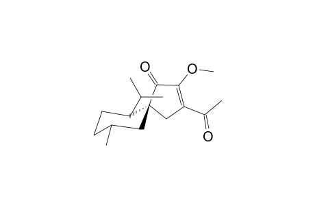 9-Acetyl-1-isopropyl-8-methoxy-4-methylspiro[5.4]dec-8-ene-7-one