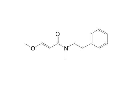(E)-N-Methyl-N-(2-phenylethyl)-3-methoxypropenamide