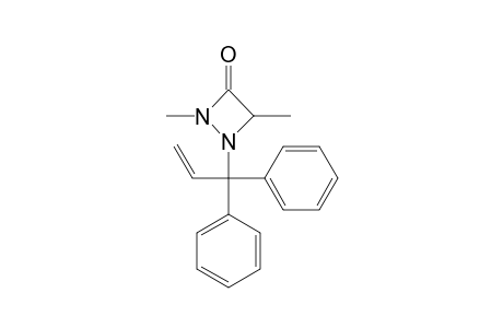 2,4-Dimethyl-1-(1,1-diphenylprop-2-en-1-yl)-1,2-diazetidin-3-one
