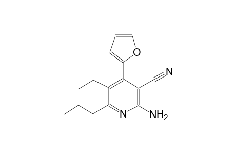 2-amino-5-ethyl-4-(2-furyl)-6-propylnicotinonitrile