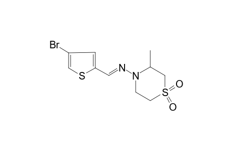 Thiomorpholine, 4-[(4-bromo-2-thienylmethylene)amino]-3-methyl-, 1,1-dioxide