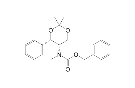 (4S,5S)-5-[(Benzyloxycarbonyl)(methyl)amino]-2,2-dimethyl-4-phenyl-1,3-dioxan