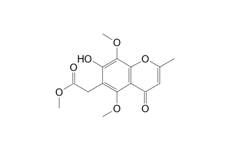 6-(carbomethoxymethyl)-7-hydroxy-2-methyl-5,8-dimethoxychromone