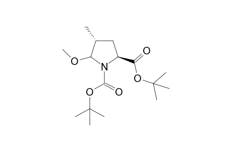 (2S,4R)-Di-tert-butyl-5-methoxy-4-methylpyrrolidin-1,2-dicarboxylate