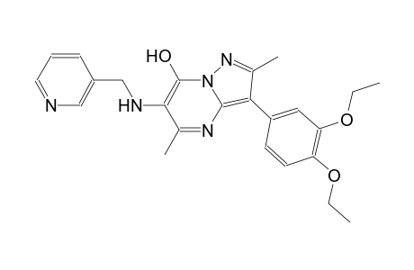 pyrazolo[1,5-a]pyrimidin-7-ol, 3-(3,4-diethoxyphenyl)-2,5-dimethyl-6-[(3-pyridinylmethyl)amino]-