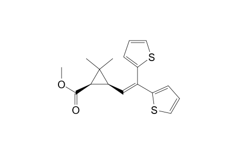 (1R,3S)-3-(2,2-dithiophen-2-ylethenyl)-2,2-dimethyl-1-cyclopropanecarboxylic acid methyl ester