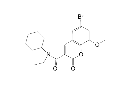 6-Bromanyl-N-cyclohexyl-N-ethyl-8-methoxy-2-oxidanylidene-chromene-3-carboxamide