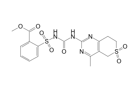 o-{[3-(7,8-dihydro-4-methyl-5H-thiopyrano[4,3-d]pyrimidin-2-yl)ureido]sulfonyl}benzoic acid, methyl ester, S,S-dioxide