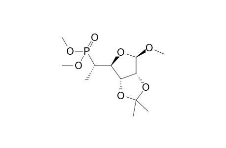 Methyl 5,6-dideoxy-2,3-O-isopropylidene-5-dimethoxyphosphinyl-.alpha.,L-talofuranoside