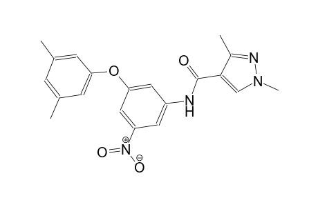 N-[3-(3,5-dimethylphenoxy)-5-nitrophenyl]-1,3-dimethyl-1H-pyrazole-4-carboxamide