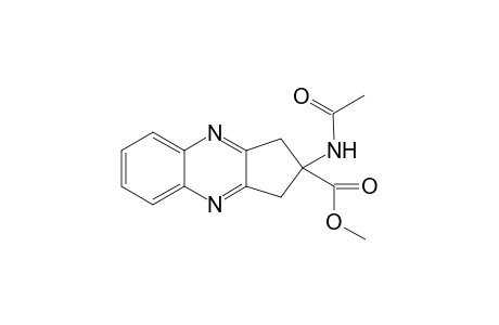 Methyl 2-acetylaminocyclopenta[b]iquinoxaline-2-carboxylate