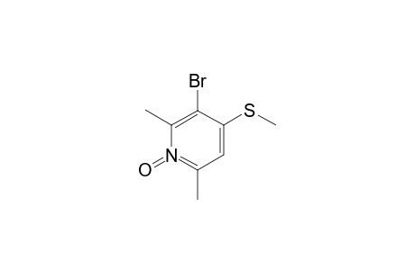 3-BROMO-4-METHYLTHIO-2,6-DIMETHYLPYRIDINE-N-OXIDE