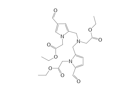 1H-Pyrrole-1-acetic acid, 2-[[(2-ethoxy-2-oxoethyl)[[1-(2-ethoxy-2-oxoethyl)-5-formyl-1H-pyrrol -2-yl]methyl]amino]methyl]-4-formyl-, ethyl ester