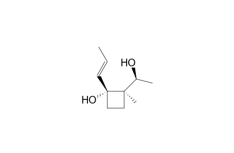 (1R*,2S*)-1-(1'(R*)-Hydroxyethyl)-2-methyl-1-(1'(E/Z)propenyl)cyclobutan-1-ol