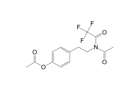 2-(p-acetoxyphenyl)-N-(trifluoroacetyl)-N-acetyl-ethylamine