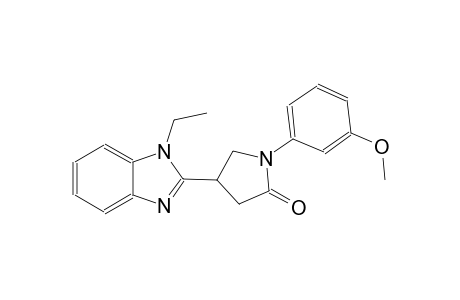 4-(1-ethyl-1H-benzimidazol-2-yl)-1-(3-methoxyphenyl)-2-pyrrolidinone