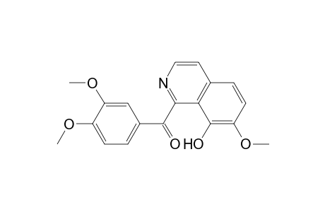 Methanone, (3,4-dimethoxyphenyl)(8-hydroxy-7-methoxy-1-isoquinolinyl)-