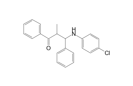 3-[(4-Chloropheny)amino]-2-methyl-1,3-diphenylpropan-1-one