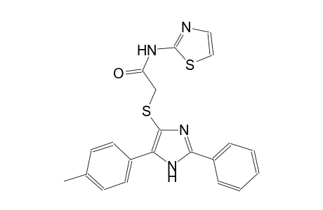 acetamide, 2-[[5-(4-methylphenyl)-2-phenyl-1H-imidazol-4-yl]thio]-N-(2-thiazolyl)-
