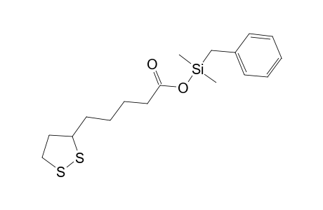 (.+/-.)-.alpha.-lipoic acid, benzyldimethylsilyl ester