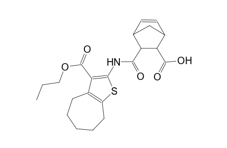 3-({[3-(propoxycarbonyl)-5,6,7,8-tetrahydro-4H-cyclohepta[b]thien-2-yl]amino}carbonyl)bicyclo[2.2.1]hept-5-ene-2-carboxylic acid