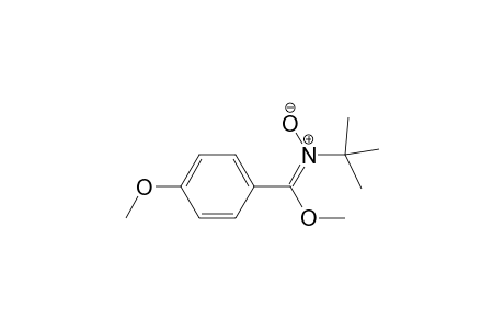 Methyl N-(1,1-dimethylethyl)-4-methoxybenzenecarboximidate N-oxide