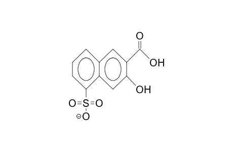 3-Hydroxy-5-sulfonato-2-naphthoic acid, anion