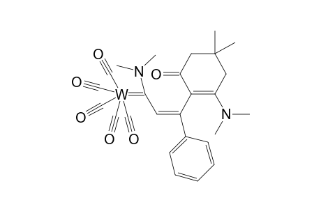 (3Z)-1,1,1,1,1-Pentacarbonyl-2-dimethylamino-4-(2-dimethylamino-4,4-dimethyl-6-oxocyvlohex-1-enyl)-4-phenyl-1-tungstabuta-1,3-diene