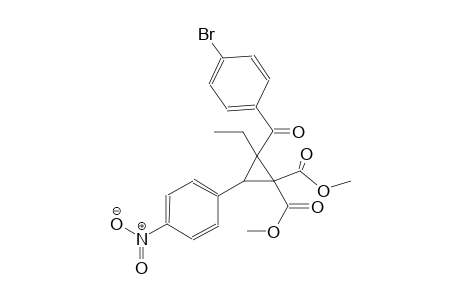 1,1-cyclopropanedicarboxylic acid, 2-(4-bromobenzoyl)-2-ethyl-3-(4-nitrophenyl)-, dimethyl ester