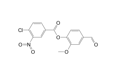 4-formyl-2-methoxyphenyl 4-chloro-3-nitrobenzoate