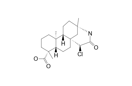 4-ALPHA-CARBOXY-13-ALPHA-AMINO-13,16-SECO-ENT-15-ALPHA-CHLORO-19-NORBEYERAN_16-OIC_ACID-13,16-LACTAM