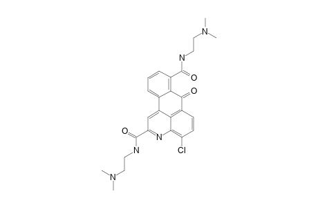 N,N'-BIS-[2-(DIMETHYLAMINO)-ETHYL]-4-CHLORO-7-OXO-7H-DIBENZ-[F,IJ]-ISOQUINOLIN-2,8-DICARBOXAMIDE