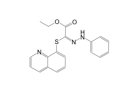 ethyl (2E)-(phenylhydrazono)(8-quinolinylsulfanyl)ethanoate